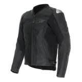 Dainese Racing 5 Perforated Leather Jacket Black/Black/Black Short Size - 55