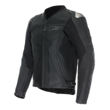 Load image into Gallery viewer, Dainese Racing 5 Perforated Leather Jacket Black/Black/Black Tall Size - 52