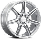 Raceline 148HS Apex 16x7in / 5X110 / 5X115 BP / 40mm Offset / 72.62mm Bore - Hyper Silver