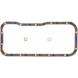 Fel-Pro Nissan Sentra OS 30619 C Engine Oil Pan Gasket Set Blue Stripe cork-rubber