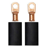 Moroso 3/8in Dia Stud 2 GA Wire Crimp/Solder Battery Cable Terminal Kit (2 Pack)