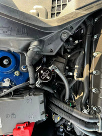 J&L 24-25 Ford Mustang GT w/ Whipple Supercharger Oil Separator 3.0 PCV Side - Black Anodized