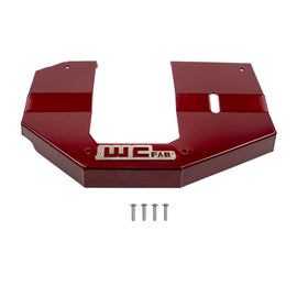 Wehrli 13-23 Dodge Cummins 6.7L Fabricated Aluminum Engine Cover - WCFab Red - GTR Auto