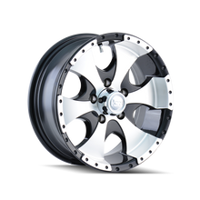 Load image into Gallery viewer, ION Type 136 15x6 / 6x139.7 BP / 0mm Offset / 108mm Hub Black/Machined Wheel