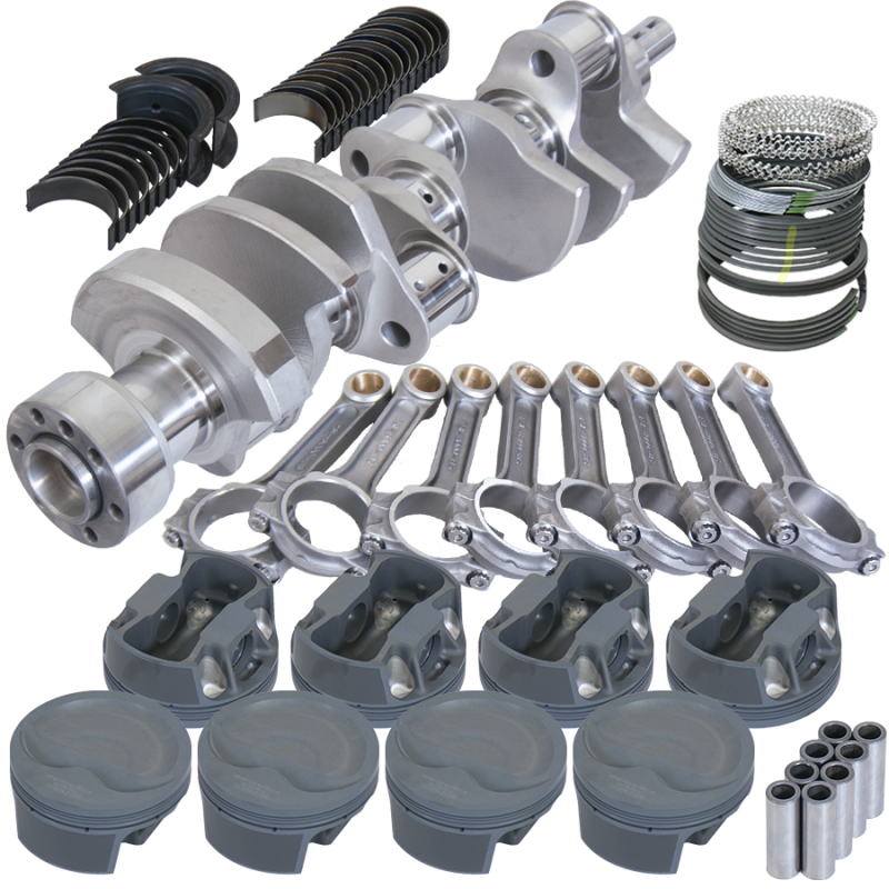 Eagle Chevy LT1 350 1Pc 3.750in Crank 6.000in I-Beam Rods -16cc 4.030in Pistons Rotating Assembly