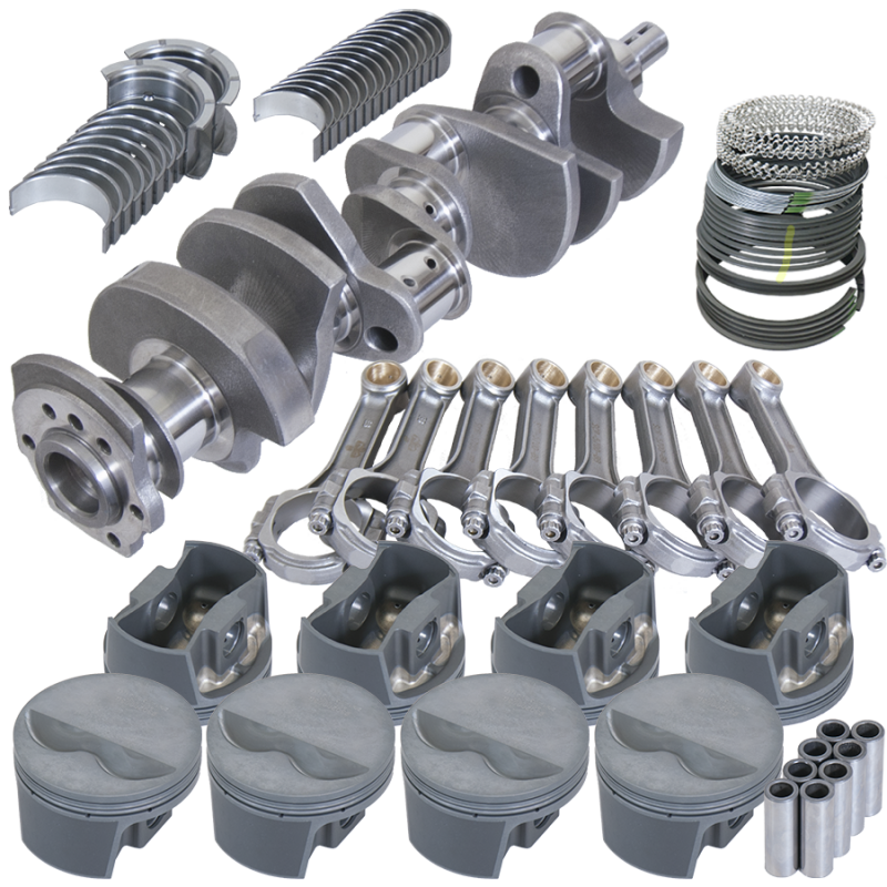 Eagle Chevy 350 3.480in Crank 6.000in I-Beam Rods -5cc Flat Top 4.000in Pistons Rotating Assembly