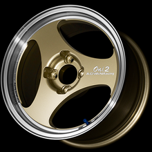 Load image into Gallery viewer, Advan ONI2 15x7.0 / +42 Offset / 4x100 / 63mm Bore / Machining and Champagne Gold