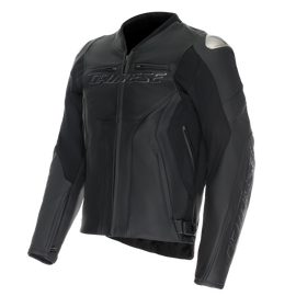 Dainese Racing 5 Perforated Leather Jacket Black/Black/Black Size - 60