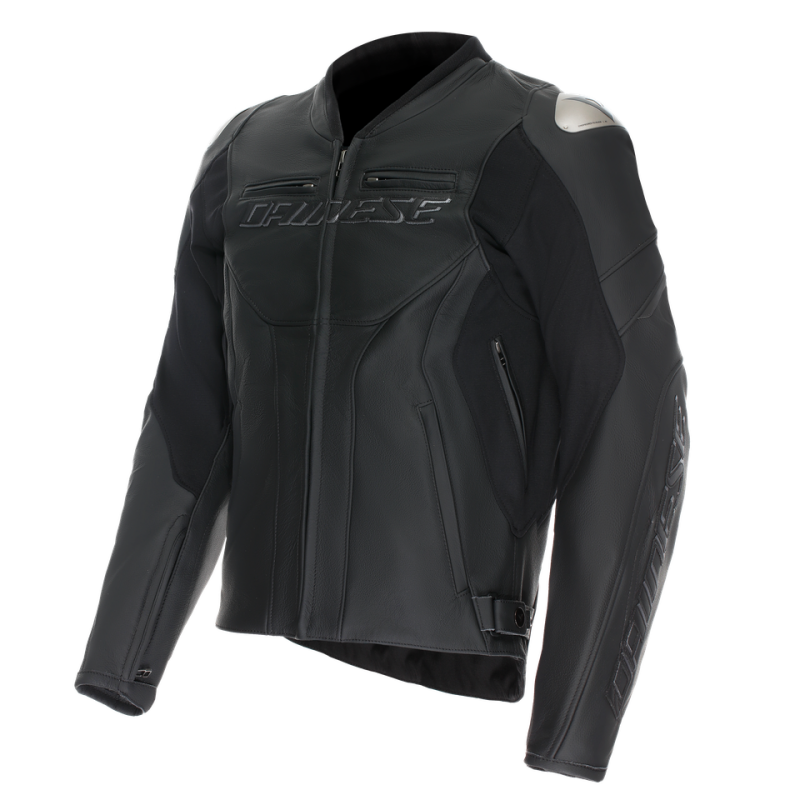 Dainese Racing 5 Leather Jacket Black/Black/Black Size - 54