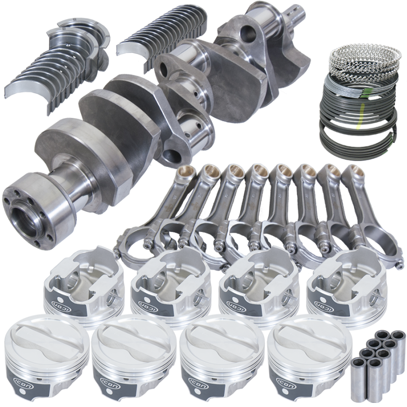 Eagle Chevy LT1350 1Pc 3.750in Crank 6.000in I-Beam Rods -18cc 4.040in Pistons Rotating Assembly