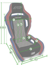 Load image into Gallery viewer, PRP Contour Suspension Seat - Black Cloth