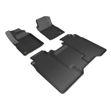 Load image into Gallery viewer, 3D MAXpider 2024+ Chevrolet Silverado EV Crew Cab Kagu 1st &amp; 2nd Row Floormats - Black