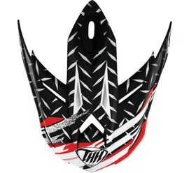 THH Helmets T710X Assault Visor Wht/Red