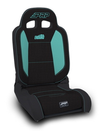 PRP EnduroDaily Reclining Suspension Seat - Black/Teal Tweed - Driver