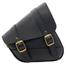 Load image into Gallery viewer, Willie &amp; Max HD Sportsters, Custom Hard Tails Brass Monkey Swingarm Bag Dual Shock - Black