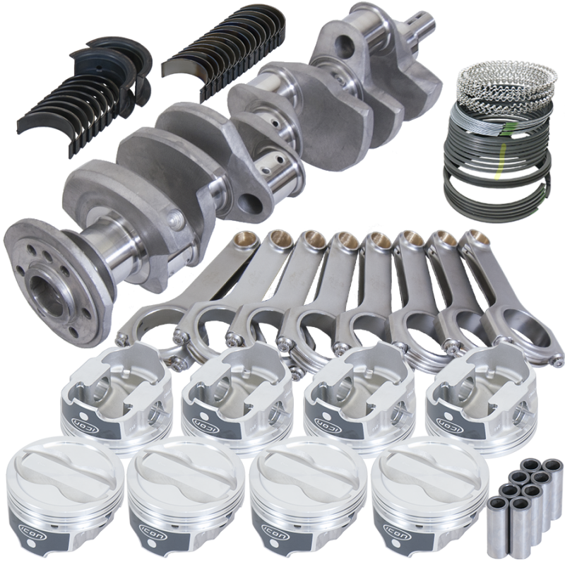 Eagle Chevy LT1 350 1Pc 3.750in Crank 6.000in H-Beam -18cc 4.000in Pistons Rotating Assembly
