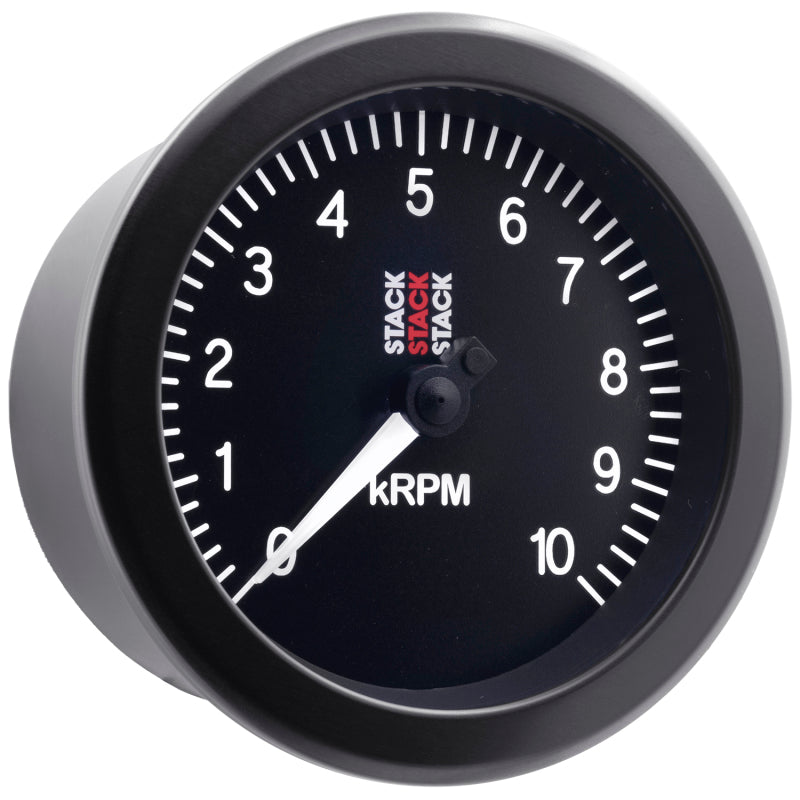 Autometer Stack Sport 88mm 0-10K RPM Tachometer - Black