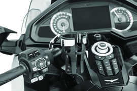 Kuryakyn Reflex Drink Holder Honda Goldwing DCT Handlebar Left Side Mount Chrome