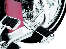 Kuryakyn Longhorn Offset Dually ISO Pegs With 1-1/4in Clamp Chrome