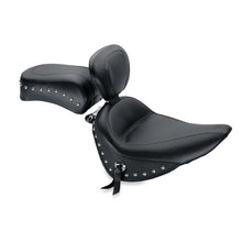 Load image into Gallery viewer, Mustang 00-15 Harley Softail Standard Rear Tire Standard Touring Solo Seat w/Driver Backrest - Black