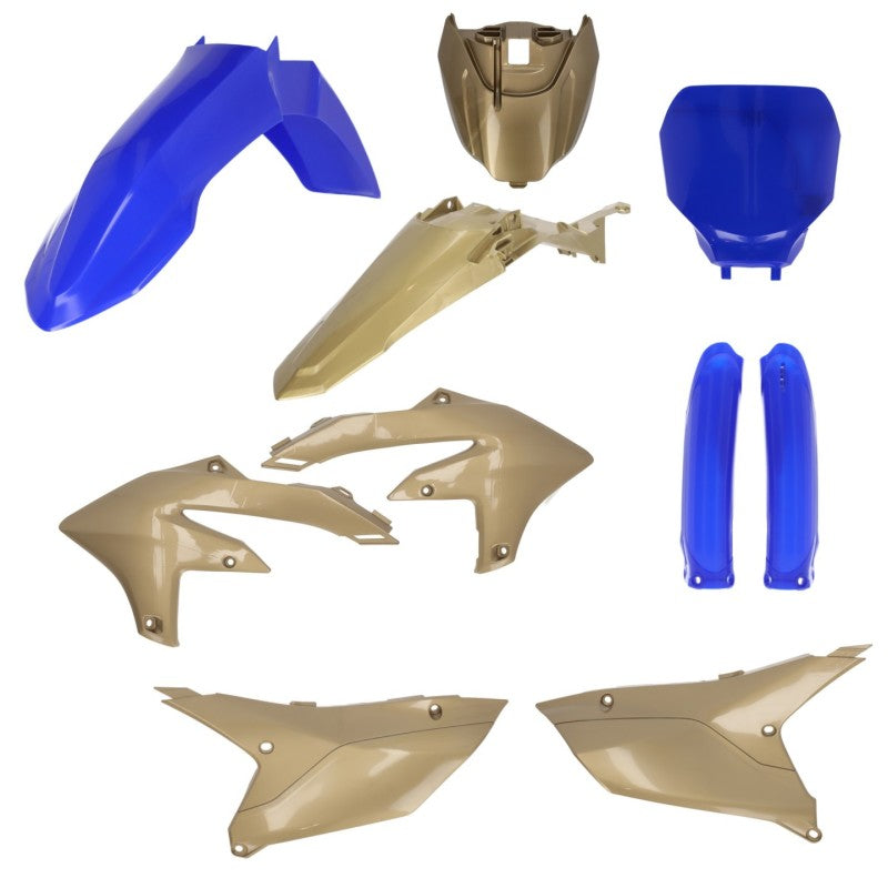 Acerbis 2024 Yamaha YZ250F/ 23+ YZ450F/FX (Includes Tank Cover) Full Plastic Kit - Blue/Gold