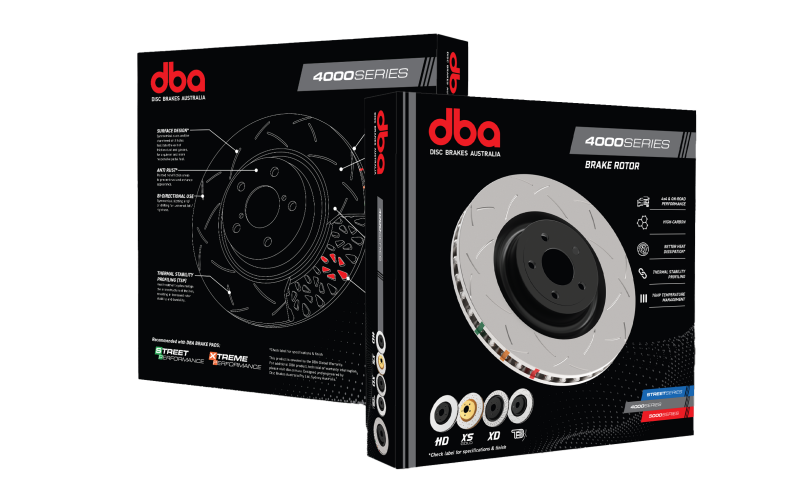 DBA 2016-2017 Ford Focus RS Rear Drilled & Slotted 4000 Series Rotor