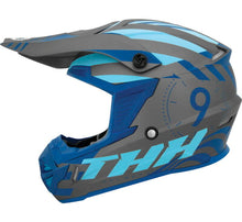 Load image into Gallery viewer, THH Helmets T730X Twister Gray/Blue - Large