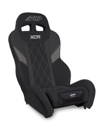 PRP XCR Suspension Seat - Black/Gray w Diamond Stitch and Front Pocket