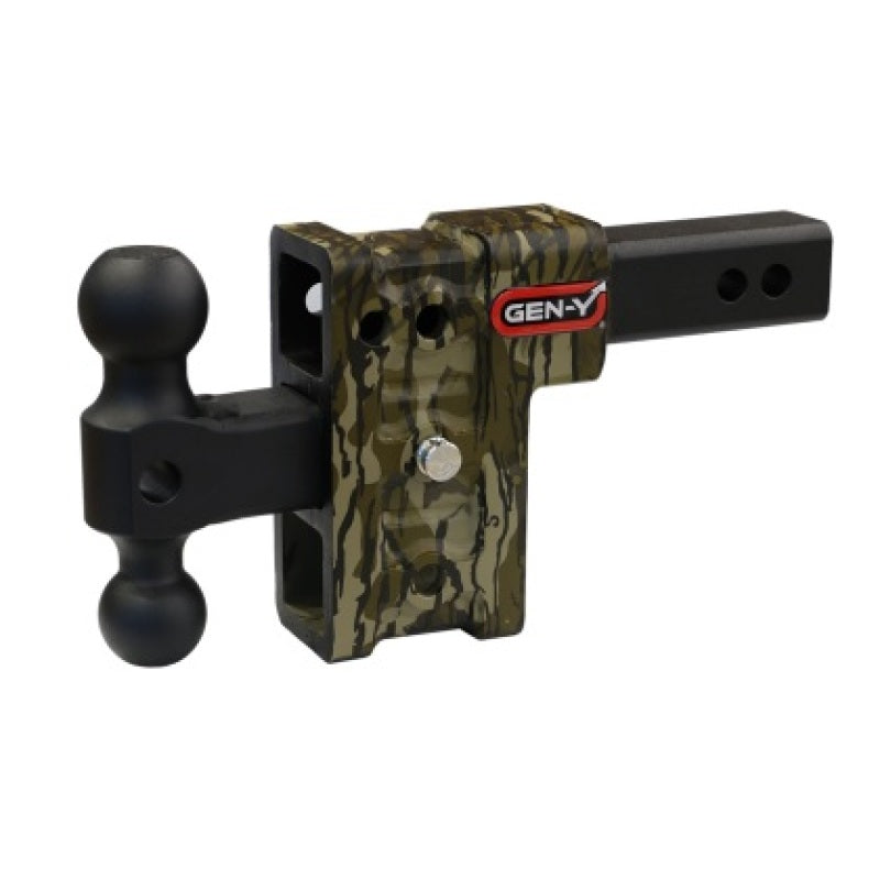 Gen-Y Mega Duty 2in Shank 5in Drop 2K TW 16K Hitch w/GH-051 Dual-Ball/GH-032 Pintle Lock - Mossy Oak