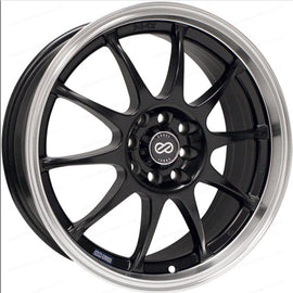 Enkei J10 18x7.5 4x100/108 42mm Offset 72.62mm Bore Dia Matte Black w/ Machined Lip Wheel
