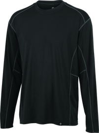 FIRSTGEAR Base Layer Shirt Lightweight Long-Sleeve Dark Grey - XL