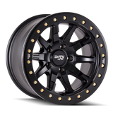 Dirty Life 9304 DT-2 17x9 / 5x127 BP / -12mm Offset / 78.1mm Hub Matte Black Wheel - Beadlock