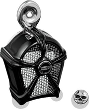 Load image into Gallery viewer, Kuryakyn Mach 2 Horn Cover Black With Chrome Mesh