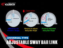 Load image into Gallery viewer, Cusco Universal Adjustable Front Sway Bar End Link Set(305mm-335mm)