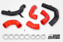 Load image into Gallery viewer, do88 Audi/Seat/Skoda/Volkswagen 1.8T/2.0T (MQB) OEM Intercooler Pressure Pipes w/Red Hoses