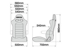 Load image into Gallery viewer, Bride Cusco Euroster II Cruz Armrest Option Black Fireproof Material Seat