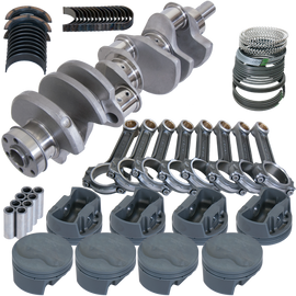 Eagle Ford 351W 4.000in Crank 6.250in I-Beam Rods -6.6cc Flat Top 4.155in Pistons Rotating Assembly
