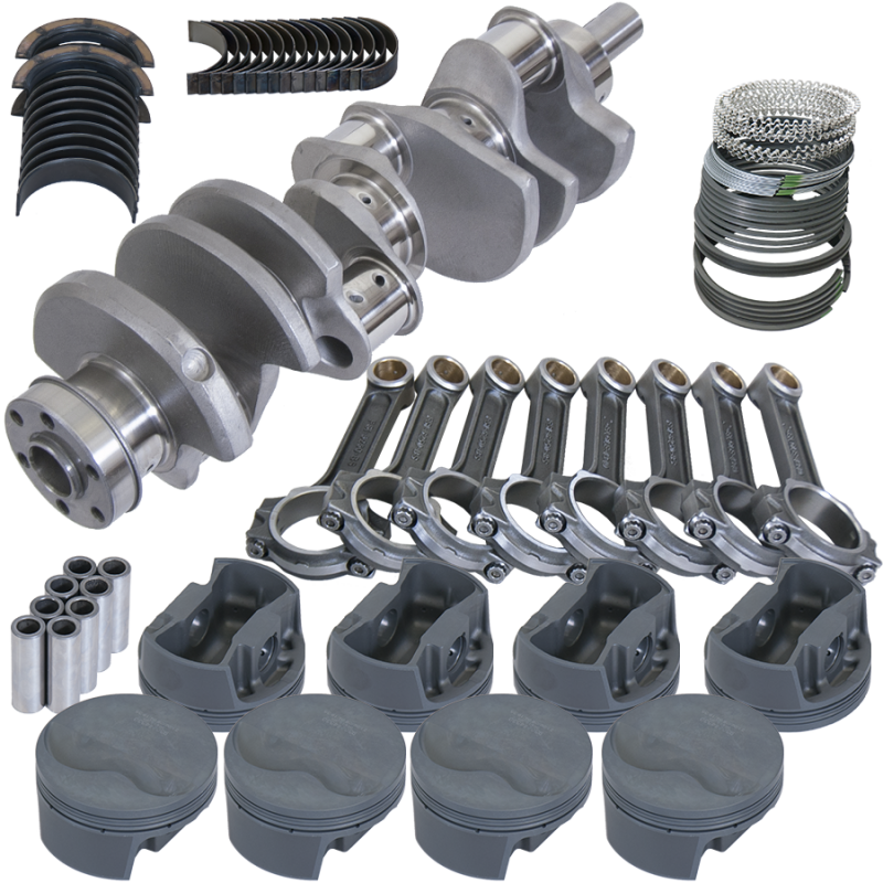 Eagle Ford 351W 4.000in Crank 6.250in I-Beam Rods -6.6cc Flat Top 4.040in Pistons Rotating Assembly
