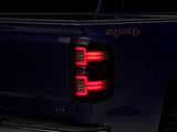 Raxiom 14-18 Chevrolet Silverado 1500 LED Taillights w/ SEQL Turn Signals- Blk Housing (Clear Lens)