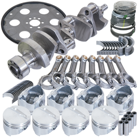 Eagle Chevy 350 1Pc 3.750in Crank 5.700in I-Beam Rods 4.030in Pistons 153 Tooth FP Balanced Assembly