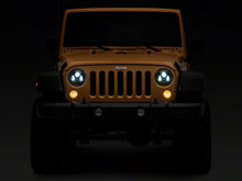 Load image into Gallery viewer, Raxiom 07-18 Jeep Wrangler JK 7-In LED Headlights- Blk Housing (Clear Lens)