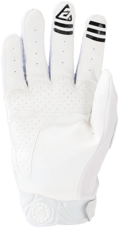 Answer 25 Peak Gloves White/Black Logo Youth - XS