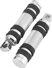 Load image into Gallery viewer, Bikers Choice Big Twin &amp; XL Chrome Knurled Male Mount Footpegs W/Rubber Bands Pr.