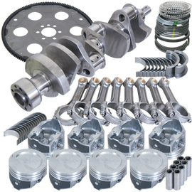 Eagle Chevy 350 1Pc 3.750in Crank 5.700in I-Beam Rod 4.000in Pistons 153 Tooth FP Balanced Assembly