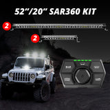 XK Glow SAR360 Light Bar Kit Emergency Search and Rescue Light System (2)52In (2)20In
