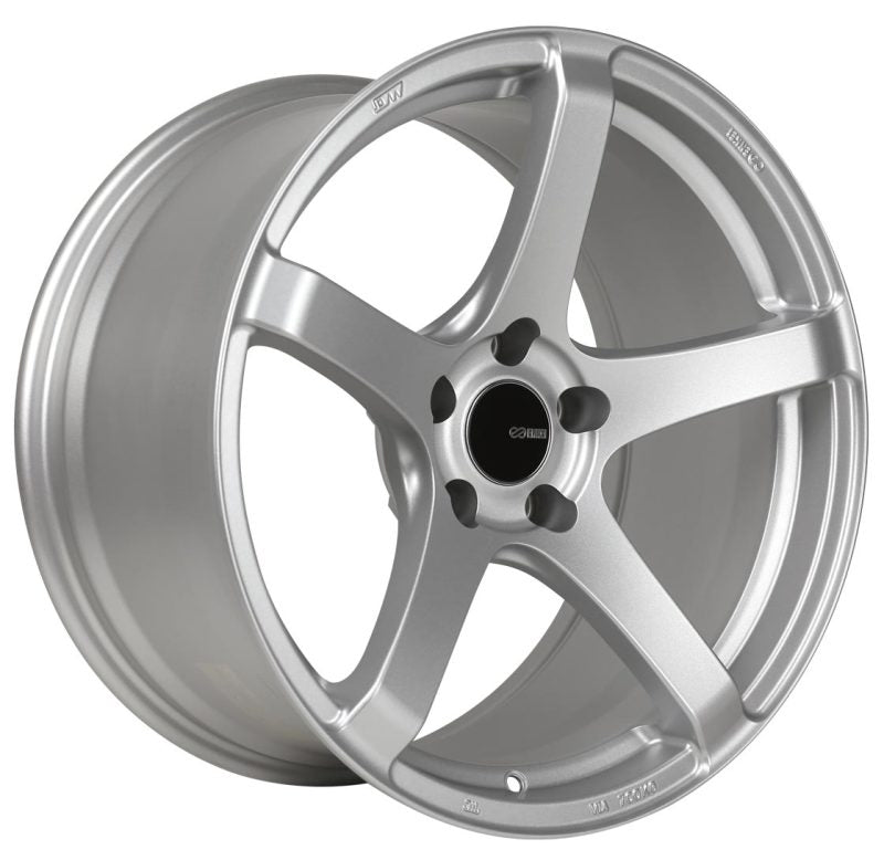 Enkei Kojin 18x8.5 45mm Offset 5x100 Bolt Pattern 72.6mm Bore Dia Matte Silver Wheel