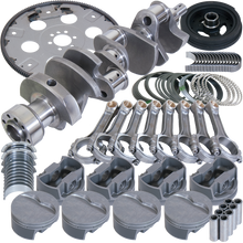 Load image into Gallery viewer, Eagle Chevy 350 1Pc 3.750in Crank 6.000in I-Beam Rods 4.040in Pistons 168 Tooth FP Balanced Assembly