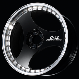 Advan ONI2 Progressive 20x9.5 / +25 Offset / 5x114.3 / 73mm Bore / Machining and Racing Gloss Black