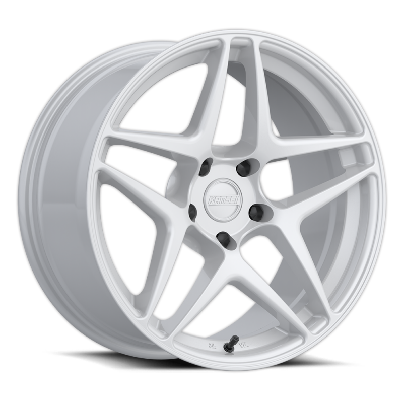 Kansei K15G Astro 18x8.5in / 5x112 BP / 35mm Offset / 66.56mm Bore - Gloss White Wheel