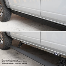 Load image into Gallery viewer, Go Rhino 19-23 Ram 1500 CC 4dr E-BOARD E1 Electric Running Board Kit 3 Brkt (No Drl) - Bedliner Coat